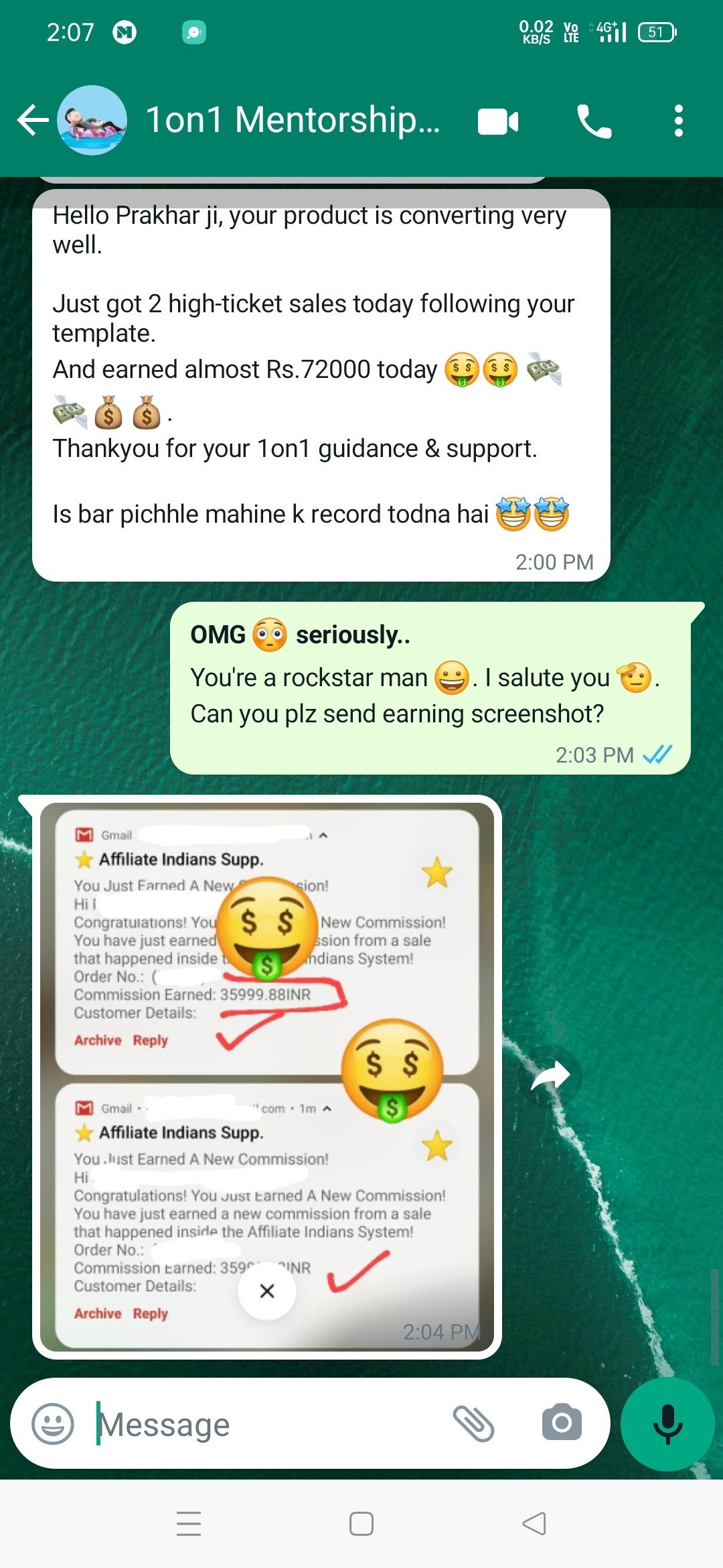 Working Professional Rajat Made Rs.72,000 More Than Job