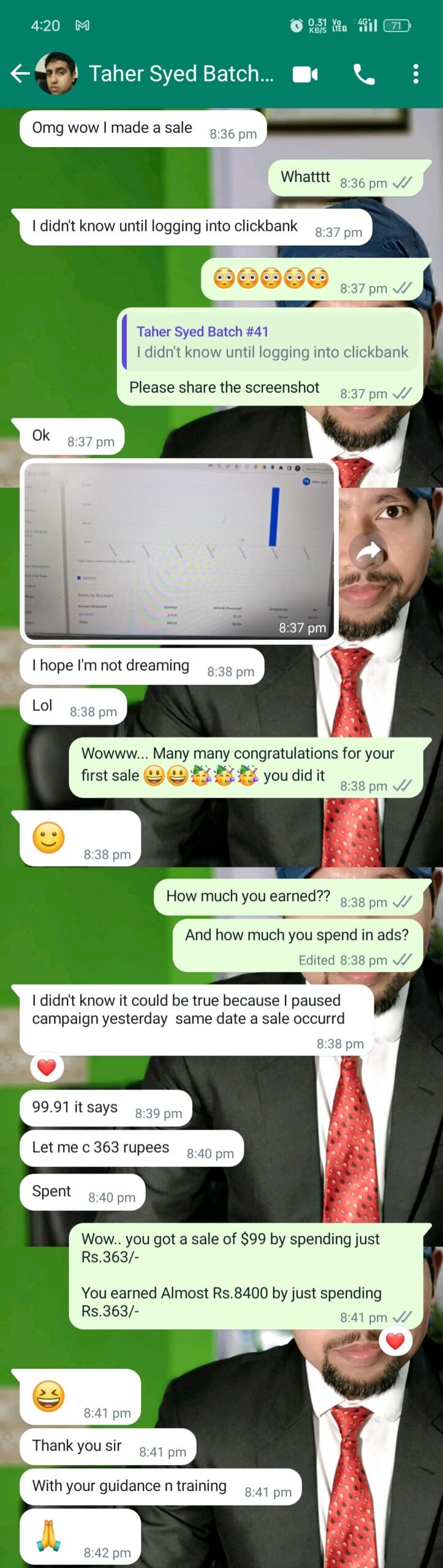 Taher Made $100 Within 24-Hours Of Joining